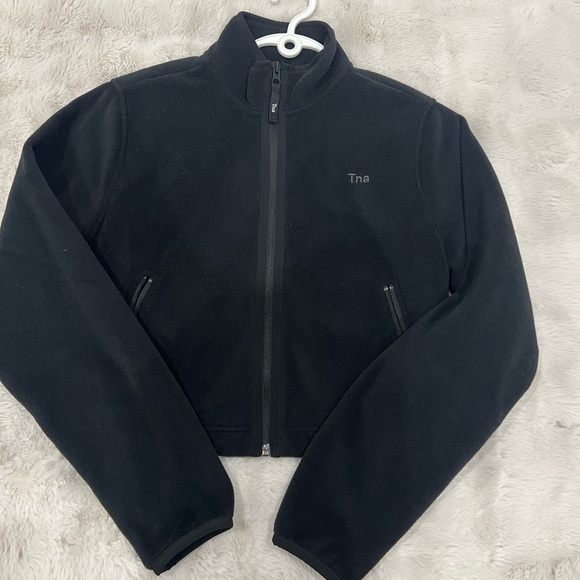 TNA Jackets & Blazers - TNA Black Fleece Polar Tech Zip Up